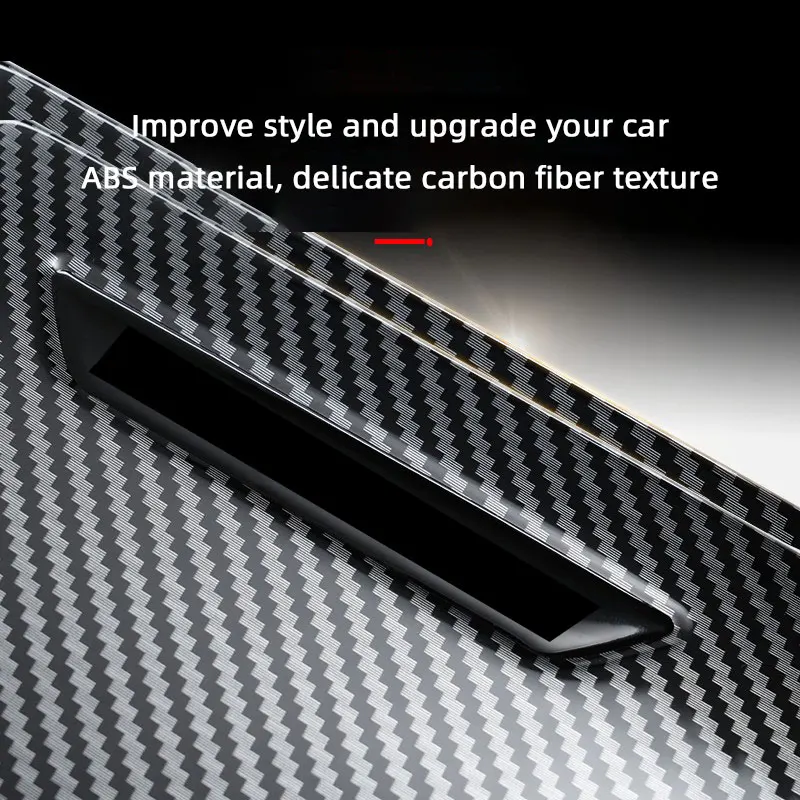 Car Door Anti-dirty Anti-kick Mat Pad Carbon Fiber Door Anti Kick Mat For Mercedes Benz E Class E300L W213 W212 Auto Accessories