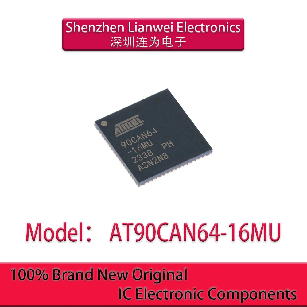 

100% New Original 90CAN64 AT90CAN64-16MU 90CAN64-16MU IC MCU Chipset QFN-64