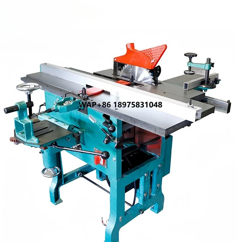 

Multifunctional woodworking machinery with planer, table saw, drilling, mortise and grooving