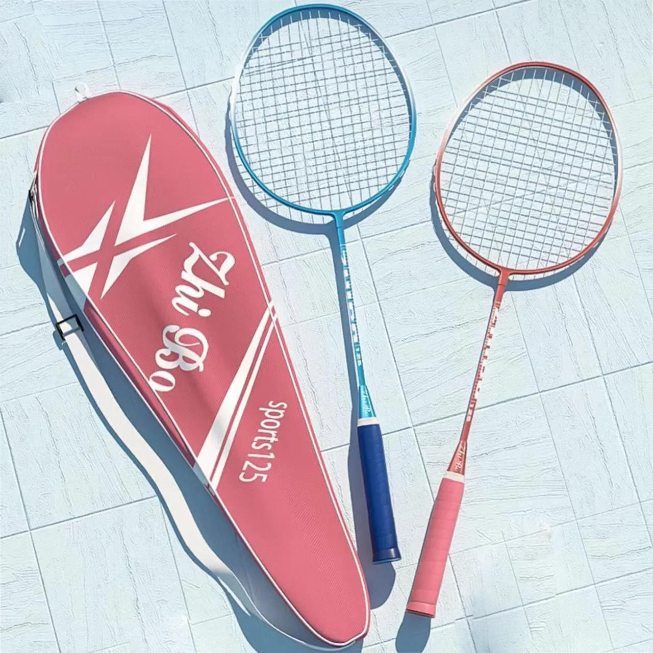 Badminton racket single and double racket ultra light and durable adult and student badminton racket set for both men and women