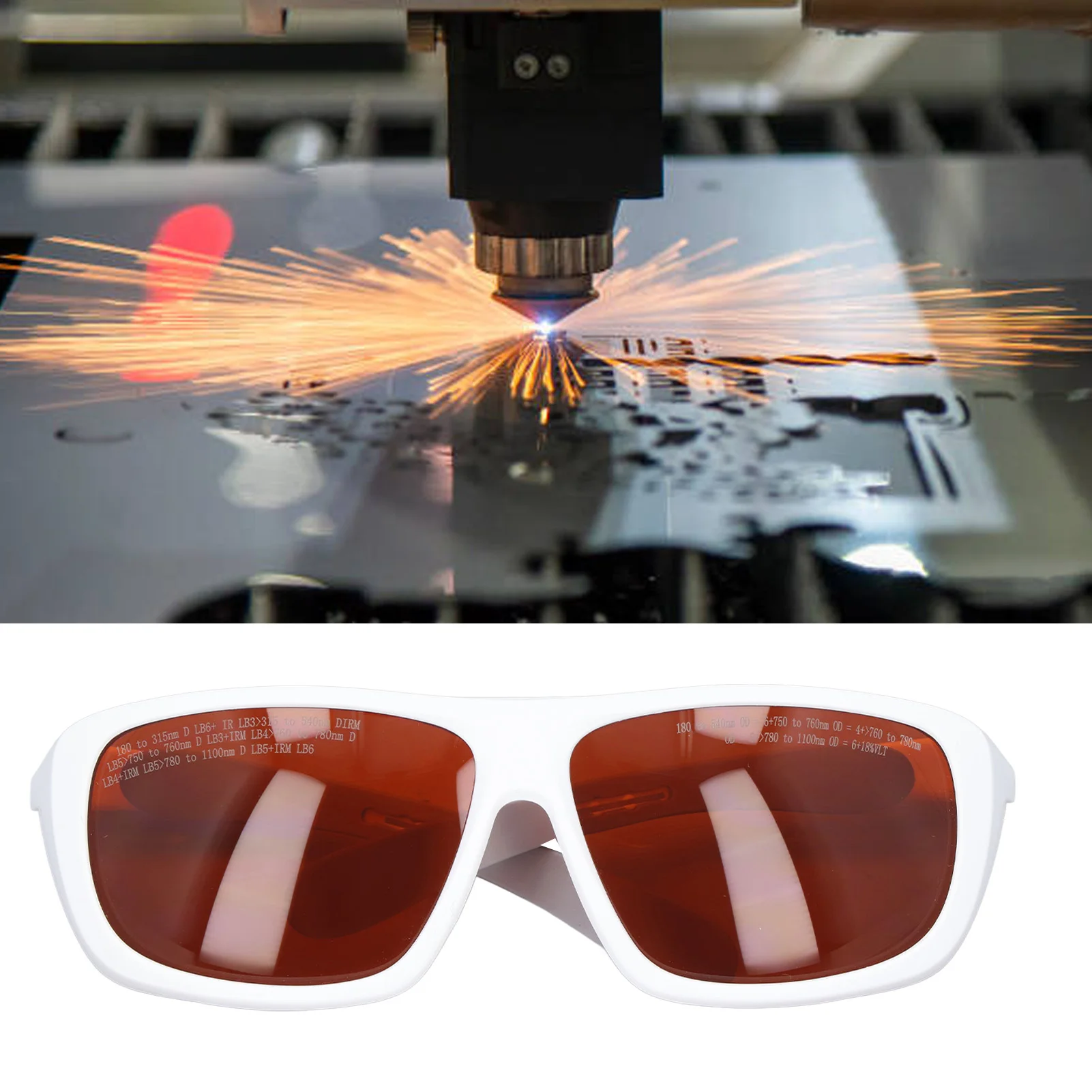 ZK30 Laser Eye Safety Glasses 180‑540nm 750‑1100nm Fast Light Response Laser Eye Protection lentes de seguridad fotocromaticos