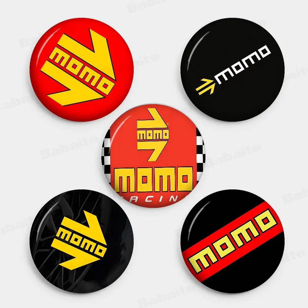 Momos Tires 32/44/58mm Round Cartoon Brooches Handmade Pins for Backpack Jewelry Accessories Gifts Creative Badge