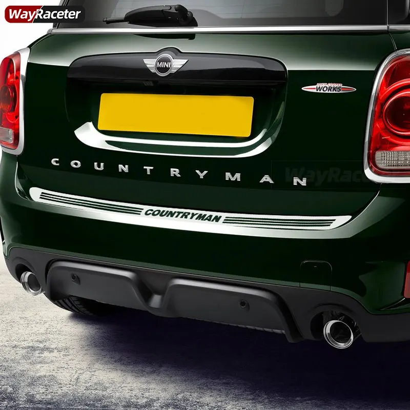 Car Rear Bumper Trunk Decoration Decal Load Edge Protector Guard Sticker For MINI Countryman F60 Cooper S ALL4 JCW 2017-On 2022