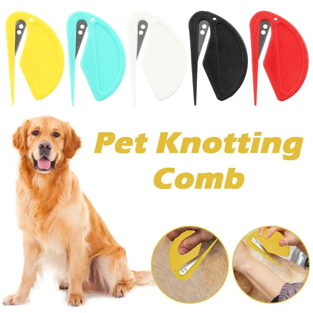 Pet Knotting Comb Effectively Painless Trim Hair Cat Puppy Hair Fur Shedding Comb Unknot Knife Pet Accessories