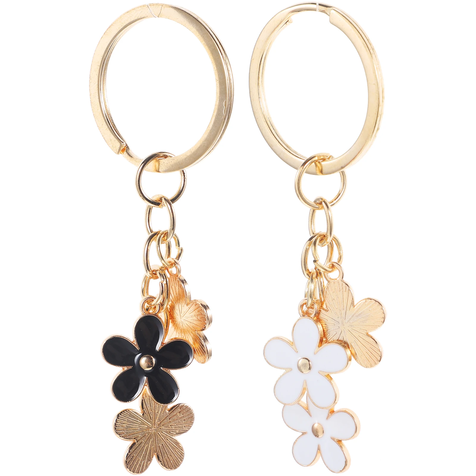 

2 Pcs Keychain Handbag Charm Delicate Metal Jewelry Bag Decoration Durable Safe Material Adorable Keychain Gifts