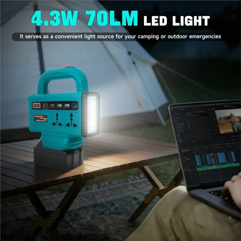 

LLCS-DC 18V To AC 110V 220V Portable Power Inverter 150W For 18V Battery Converter Outdoor Camping Emergency Light