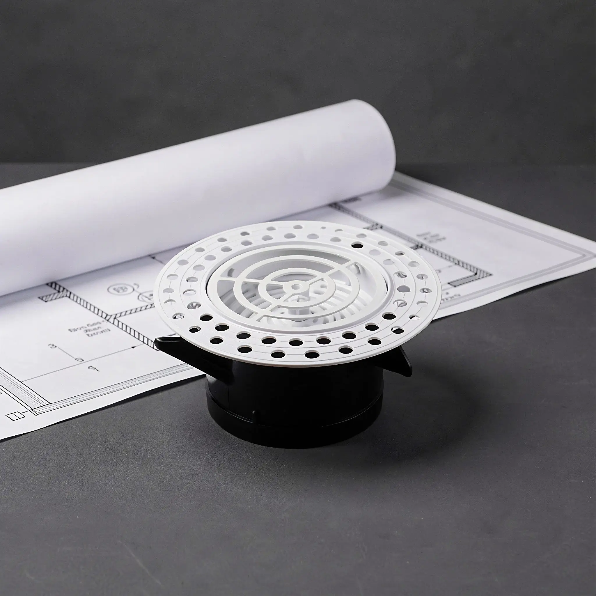 Round Ceiling Air Vent Cover 75Mm Opening Diameter Invisible Air Outlet Grille Dust Resistant Recessed Central Ac Ventilation