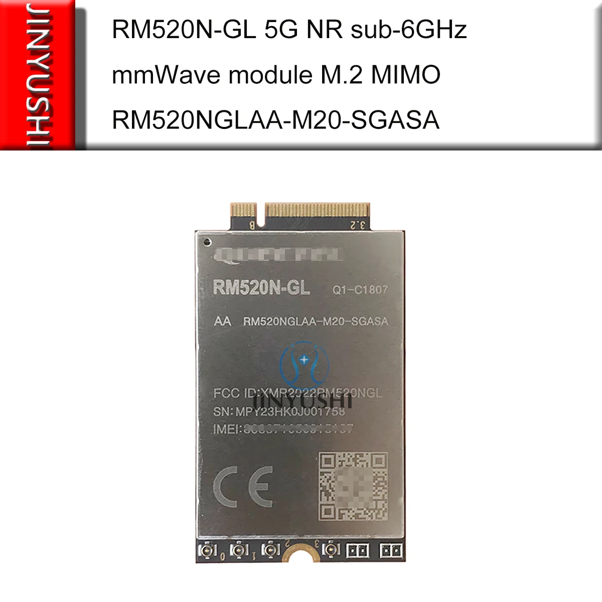 In Voorraad Quectel RM520N-GL 5G Nr Sub-6GHz Module M.2 Mimo RM520F-GL RM520NGLAA-M20-SGASA LTE-A Kat 20 EM20-G EM12-G Vervangen