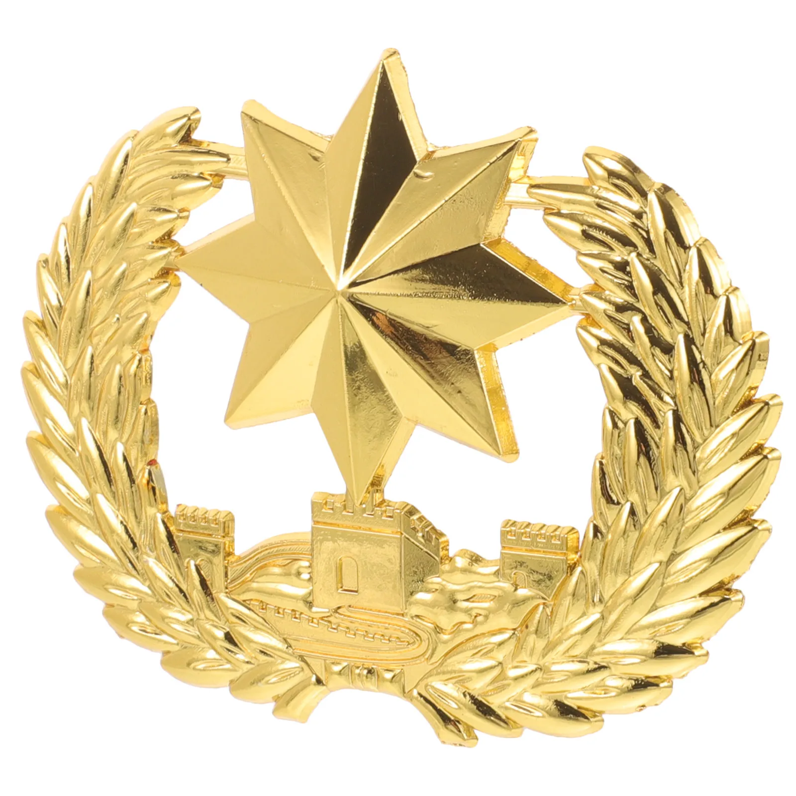 

Exquisite Metal Badge Pin Hat Lapel Diy Clothing Accessories Zinc Alloy Star Shape Uniform Breastpins Elegant