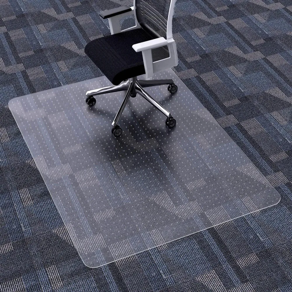 

Office Chair Mat for Low Pile Carpet, 48" x 36" Clear Computer Desk Chair Mats for Carpeted Floors, Easy Glide Rolling Plastic