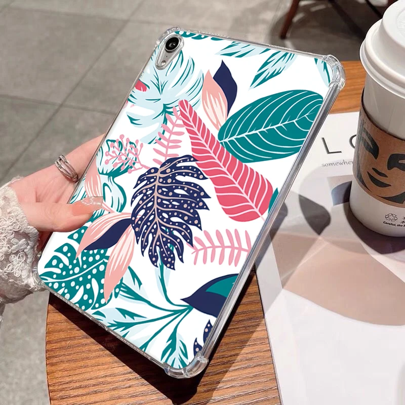 Minimalist Tropical Plants Print Case For Samsung Galaxy Tab S9 FE Galaxy S8 S7 PLUS FE 12.4 A9 A7 S6 Lite 10.4 A8 10.5 Cover