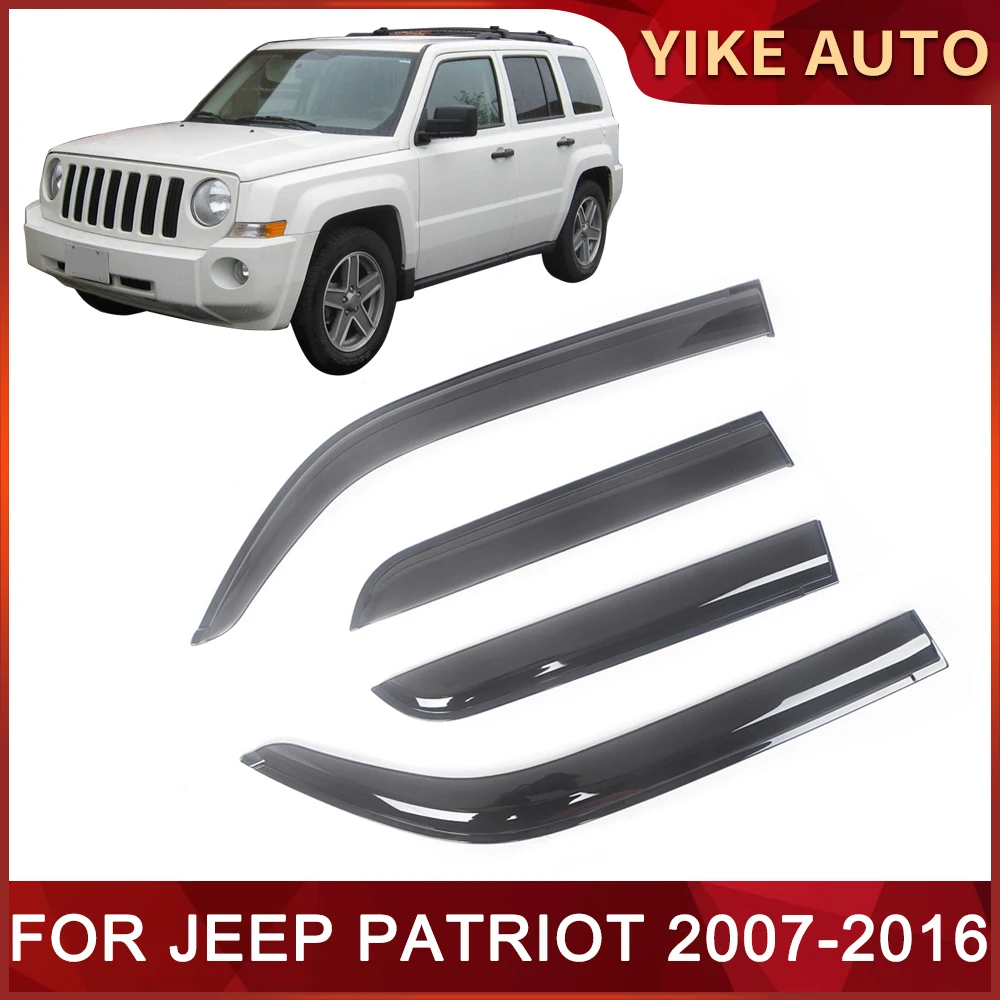 

Window Visor for JEEP PATRIOT MK74 2007-2016 Weathershied Door Visor Wind Sun Rain Guards Side Window Wind Deflectors Auto Parts