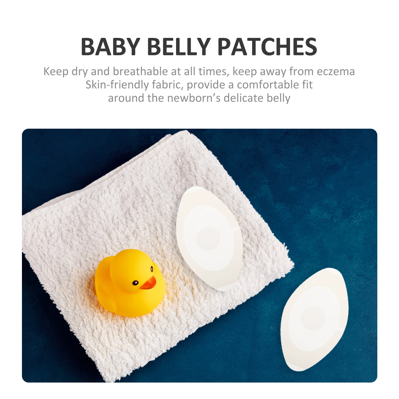 

10pcs Baby Belly Patches Disposable Navel Patch For Newborn Breathable No Mark Comfortable Small Light Easy Carry Swimming