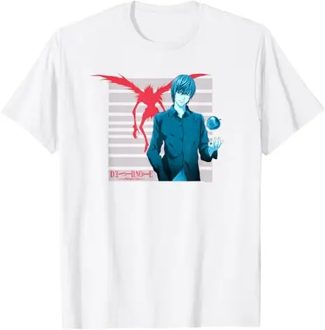 

Death Note Light and Ryuk Bright Stripes T-Shirt