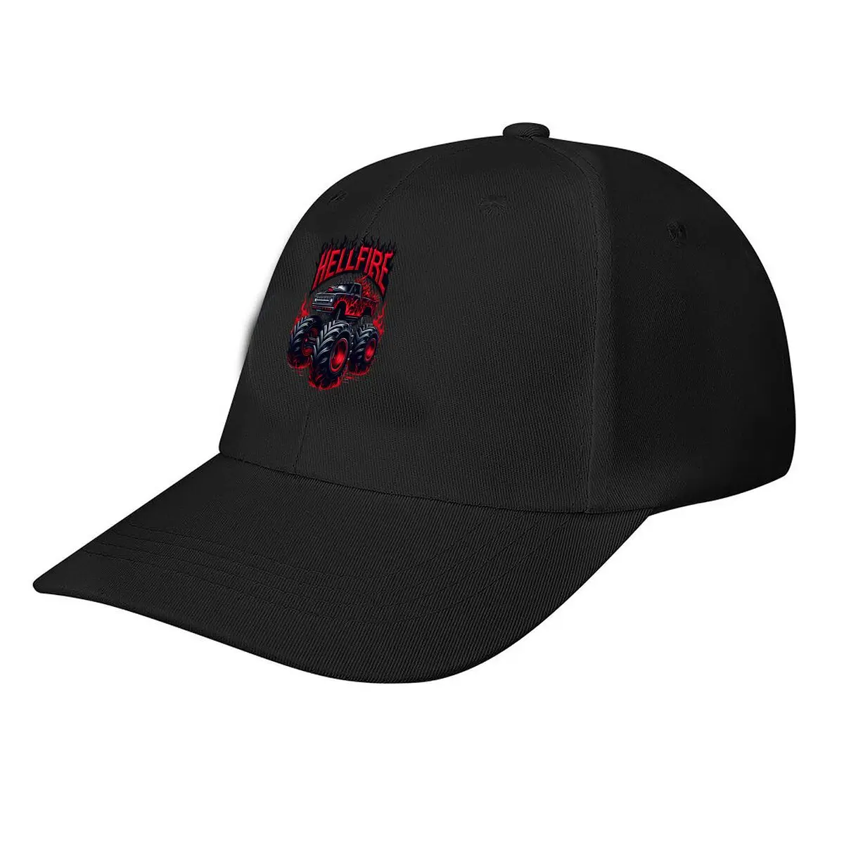 HELLFIRE Flame Monster Truck Baseball Cap Fashion Men Sunhat Women's Outdoor Sports