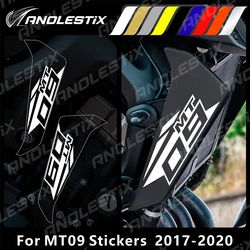 AnoleStix Reflective Motorcycle Stickers Radiator Side Cover Decals Set For YAMAHA MT09 MT-09 SP 2017 2018 2019 2020