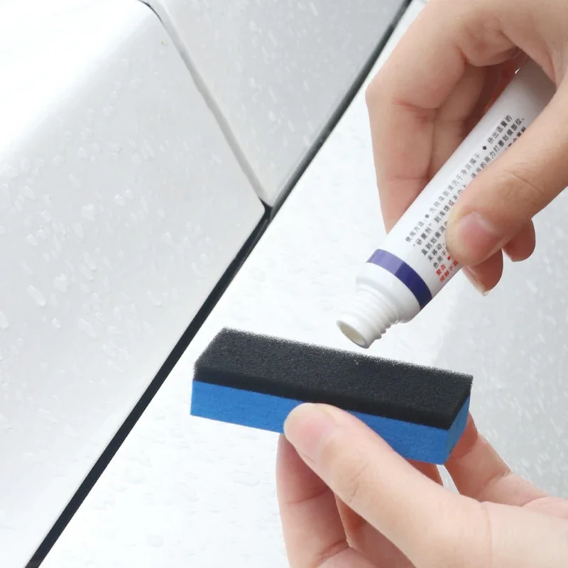 5/10PCS Car Ceramic Coating Sponge Applicator Glass Nano Wax Coat Sponges Blue Square Sponge Car Wash Maintenance Sponge rubbing