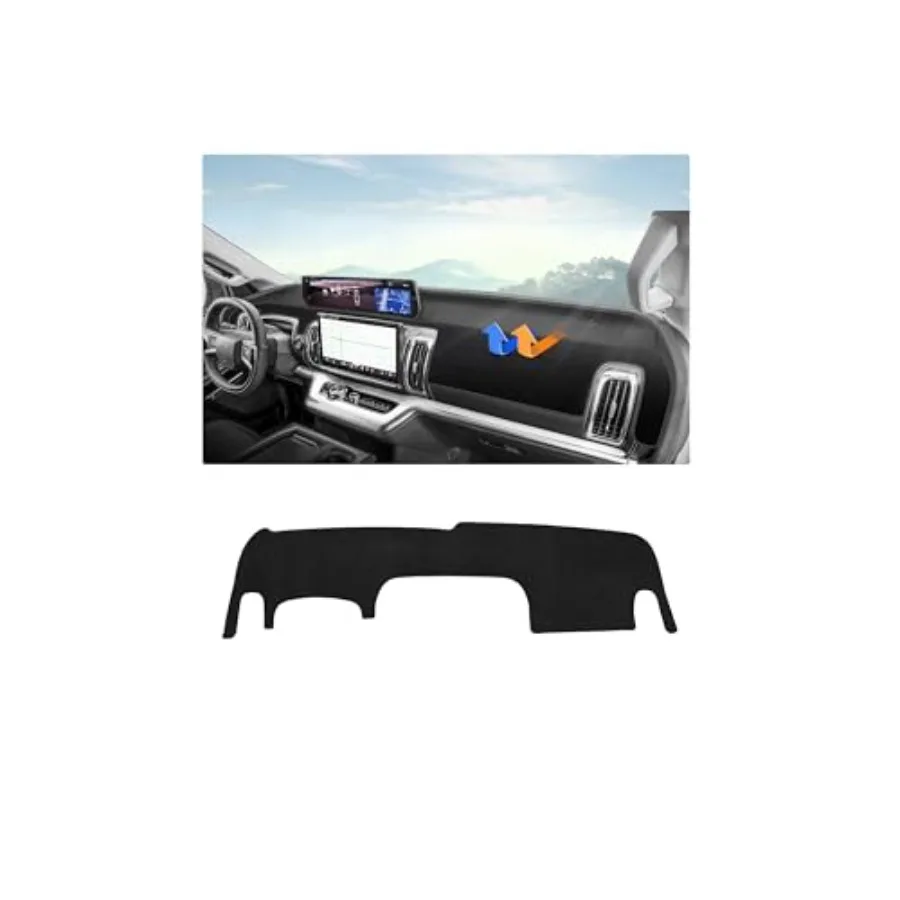

Dashboard Cover Mat for Ford Accessories Dash Cover Upgrade Flannel Dash Mat Sunshade Glare UV Rays Protector Only fit for 13.2