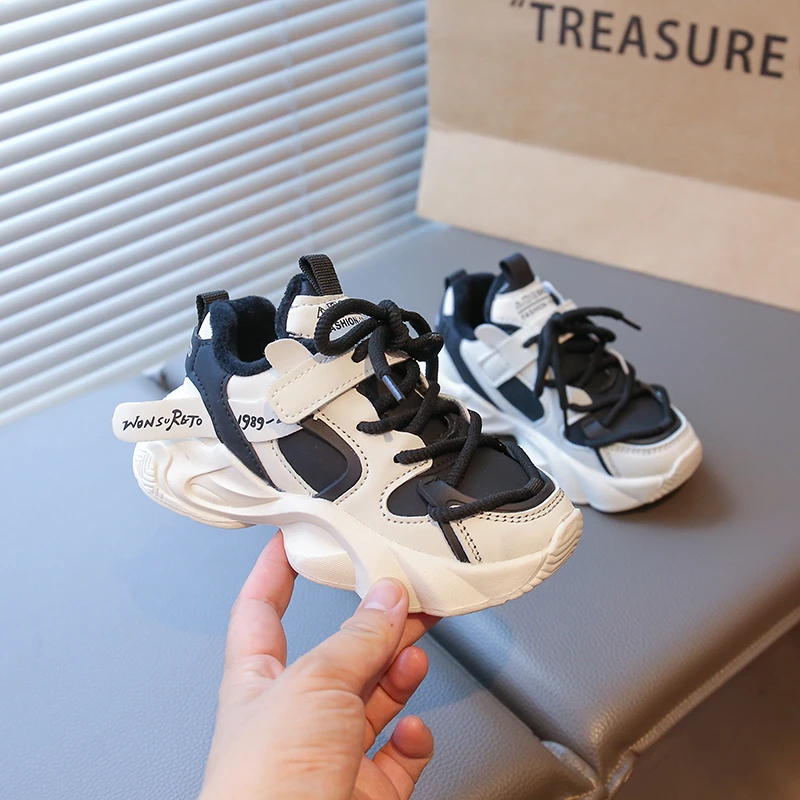 Kids Athletic Shoes for Boys Girls 2026 New Winter Toddler Thermal Platform Sneakers Soft Sole Comfort Kid School Sport Sneakers
