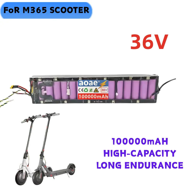 

36V 10500mAh Suitable for Xiaomi M365 M356 Pro dedicated lithium-ion battery pack,Range of 30 kilometers