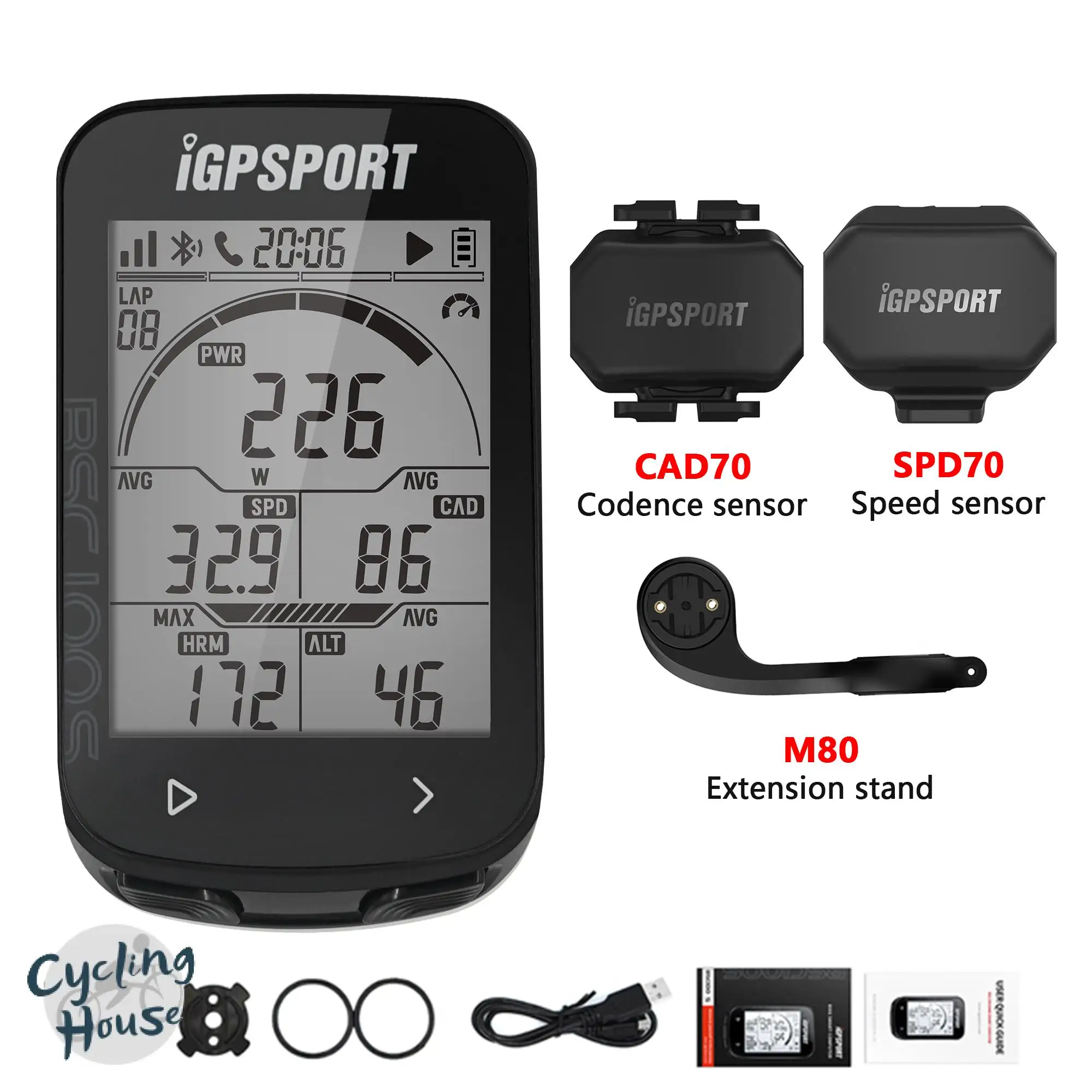 Igpsport Bsc100s Bicycle Computer Outdoor Riding Odometer Candence Sensor Mtb Road Bike Igs 100s Speedometer Ant+ Gps