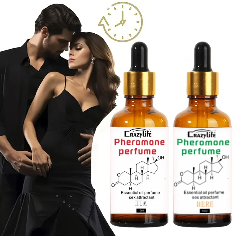 Perfume de feromonas más vendido, fragancia duradera, Perfume portátil afrutado Floral fresco, aceite de fragancia con fecha seductora para hombres y mujeres