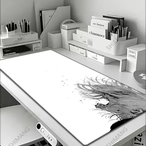 Mouse Pad Office PC Gaming Accessories Keyboard Rug Laptop Kaneki Ken Black And White Mousepad Japan Anime Tokyo Ghoul Desk Mat
