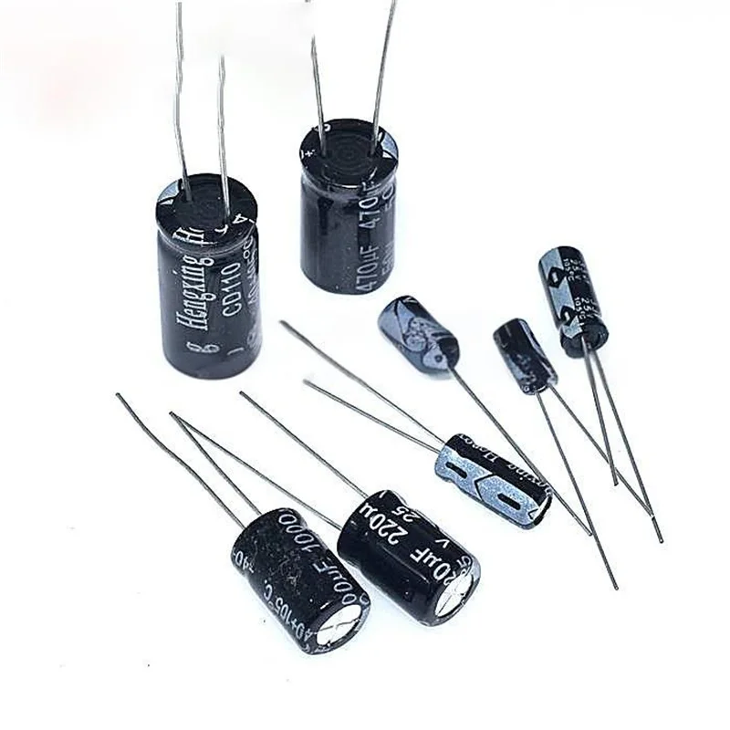 20PCS 10V through-hole aluminum electrolytic capacitor component 100uf 220uf 470uf 1000uf 2200uf 3300uf 330μF 1500μF 4700μF