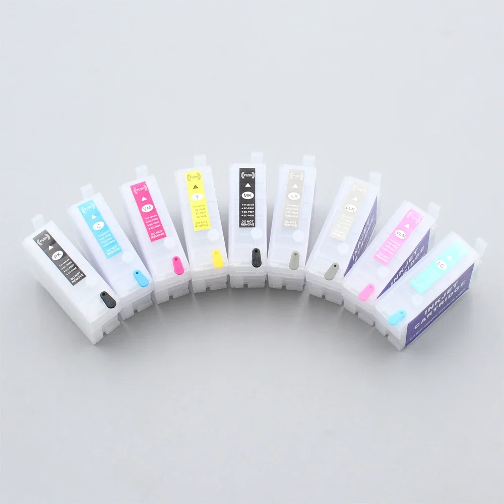 30ML/PC Empty Refillable Ink Cartridge without Chip For Epson SureColor SC-P600 SC-P607 SC-P608 PX5V2 Printers cartridge No chip