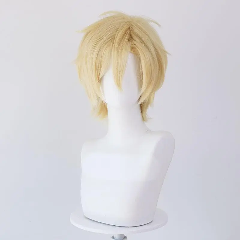 Ash Lynx Character Roleplay Wig Heat-Resistant Synthetic Wig Ideal for Halloween Parties and Performances
