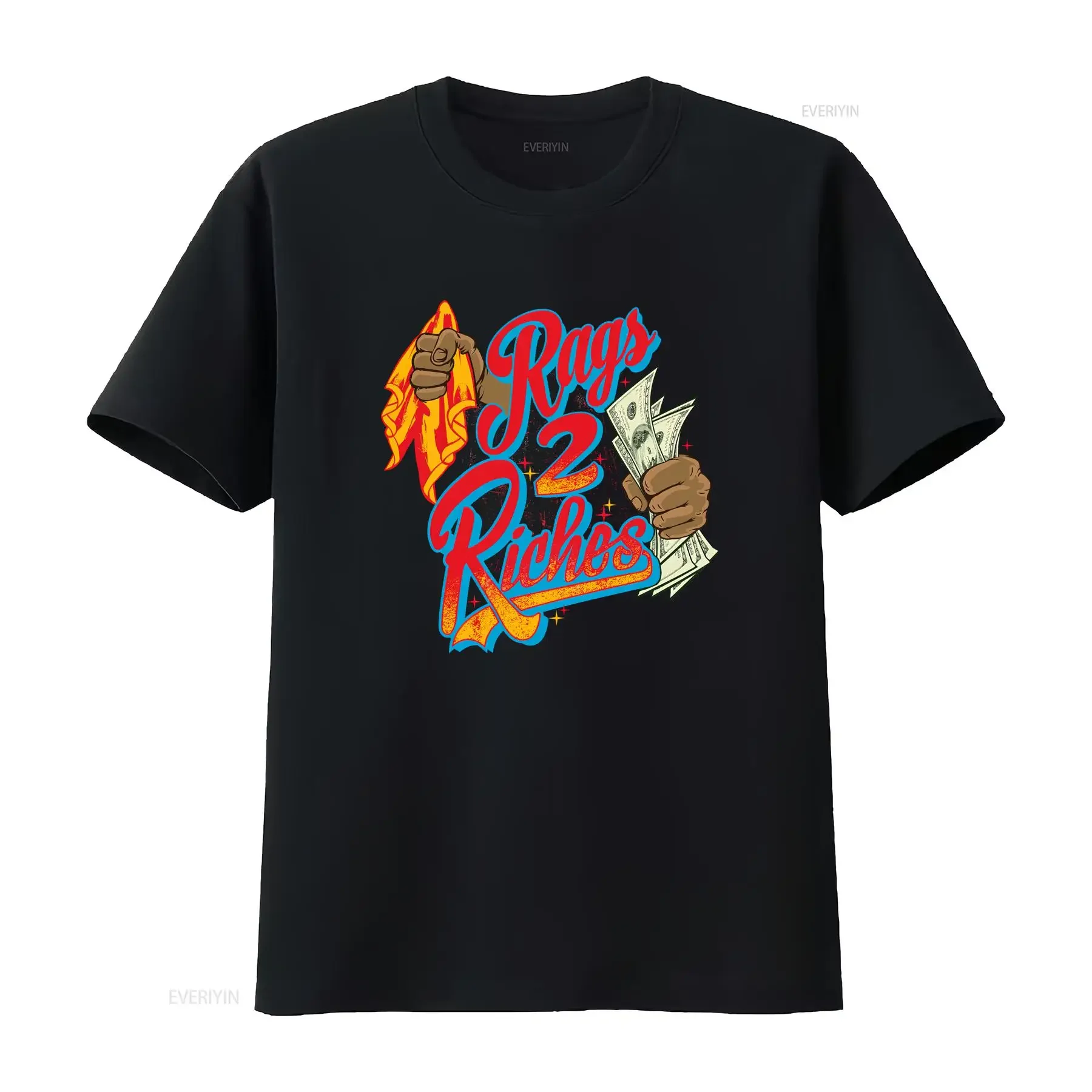 Rags 2 Riches T Shirt to Match Fruity Pebbles Dunks Sneaker vintage Washed Unisex graphic Top For Everyday Wear Soft Stretched