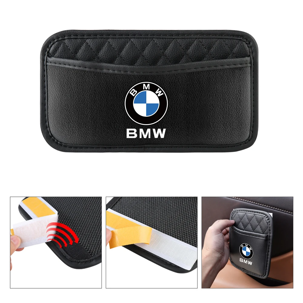 1pcs Car Interior Storage Bag Auto Seat Back Storage Pockets For M Bmw E39 E36 F20 E87 G30 E92 E91 X5 E70 F11 G20 X3 F25 E30 F31