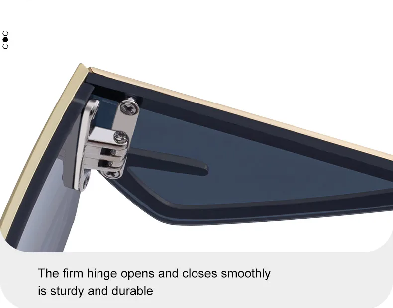 Y2K Punk Quadratische Schild Sonnenbrille Männer 2025, Luxus Marke Vintage Unregelmäßige Steampunk Winddicht Sonnenbrille für Frauen Shades UV400 – Detail 10