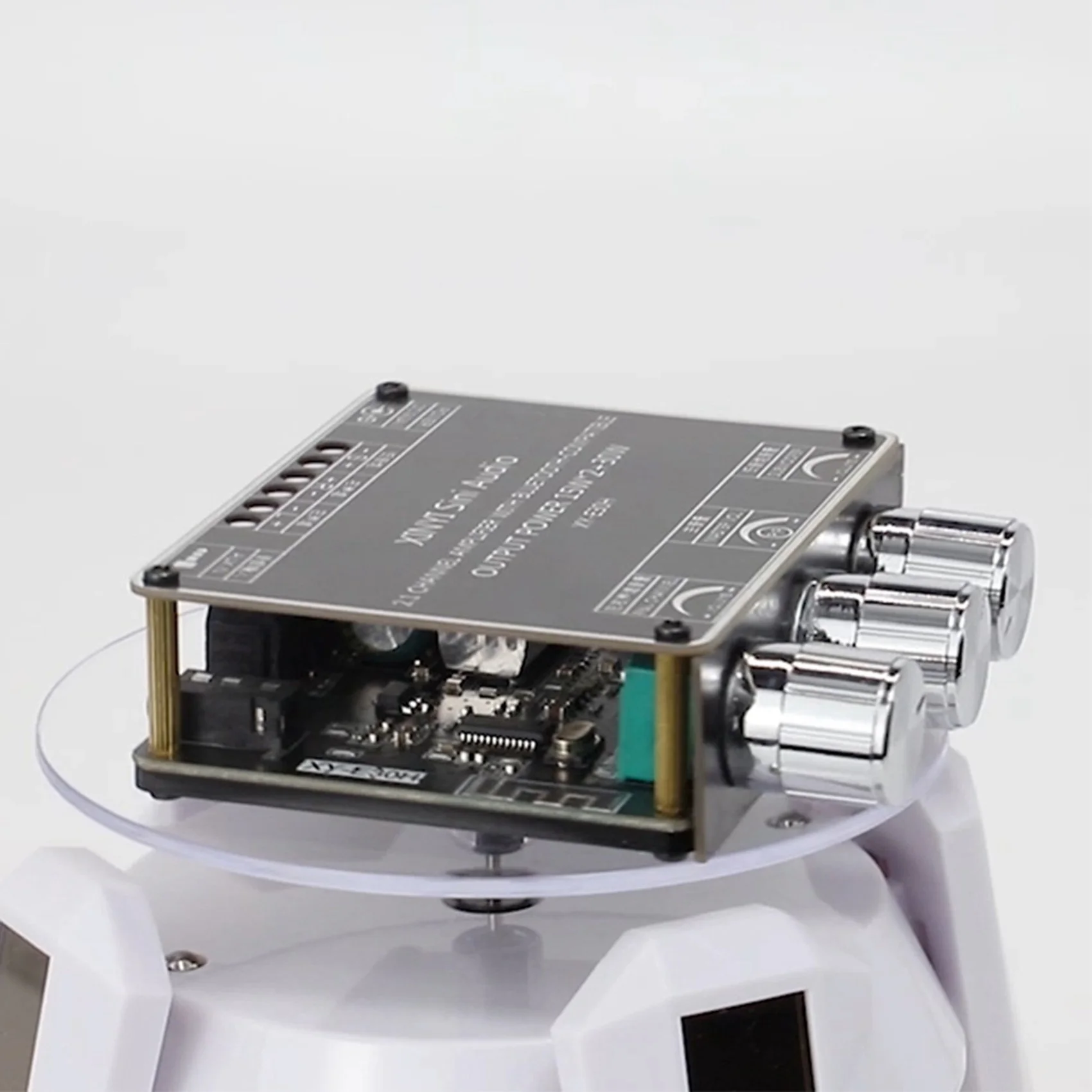 

AA91 XY-E30H 2.1 Channel Bluetooth Audio Power Amplifier Board Module High and Low Bass Subwoofer App