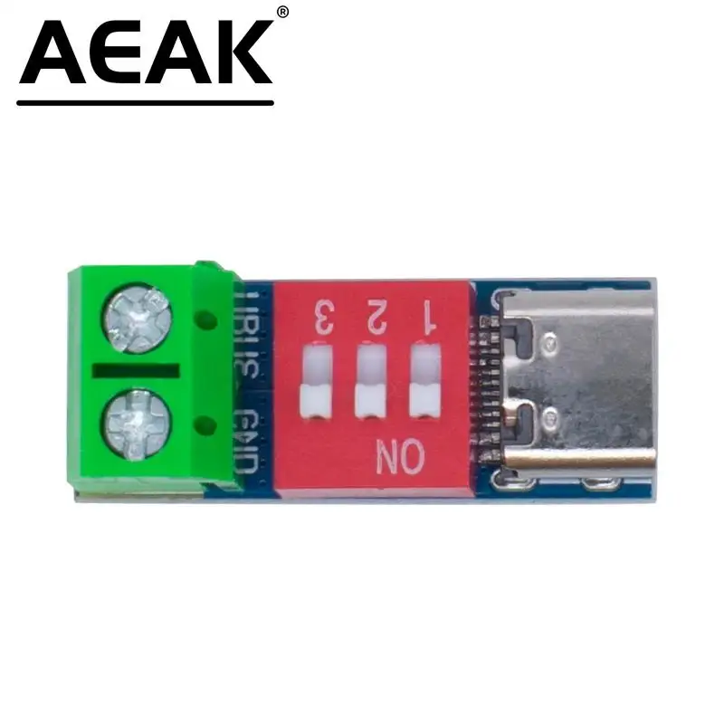 PDSink PD Decoy PD Fast Charging Test Board Adjustable Voltages 5V-20V Dial-code Adjustment Charge Connector AEAK