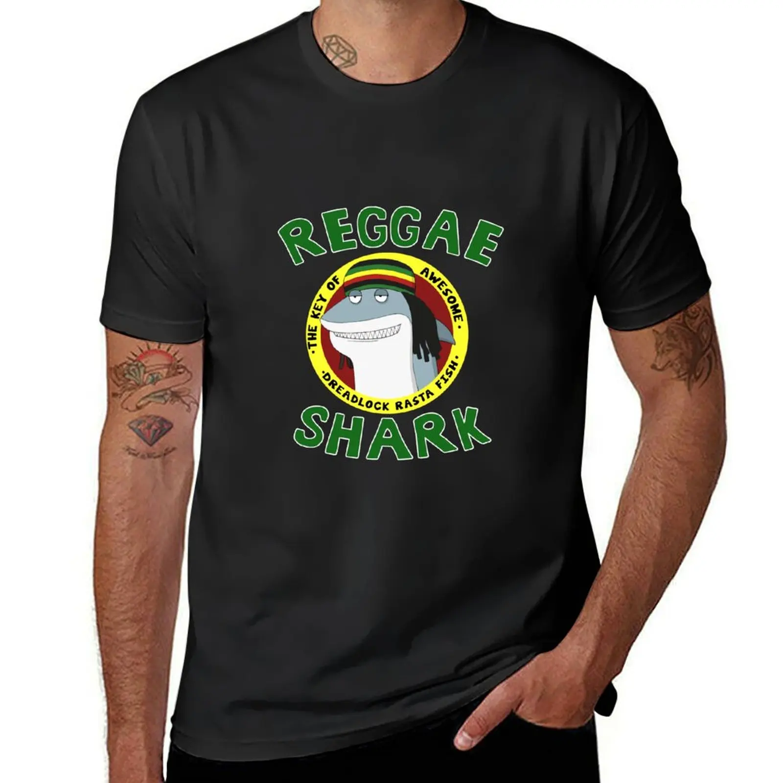 

Reggae Shark, Classic Guys Unisex, Team, New Style, For Girls, The Best, Trending T-shirt Short sleeve tee mens white t shirts