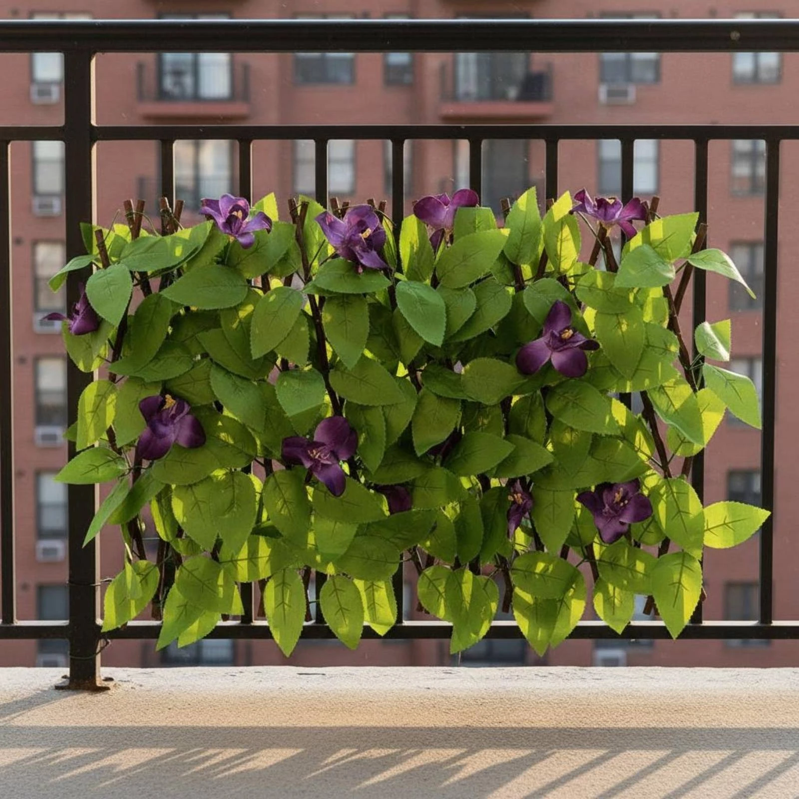 Clôture de feuillage artificiel extensible, écran de feuillage artificiel pour l'intimité, décoration extérieure, décoration de jardin