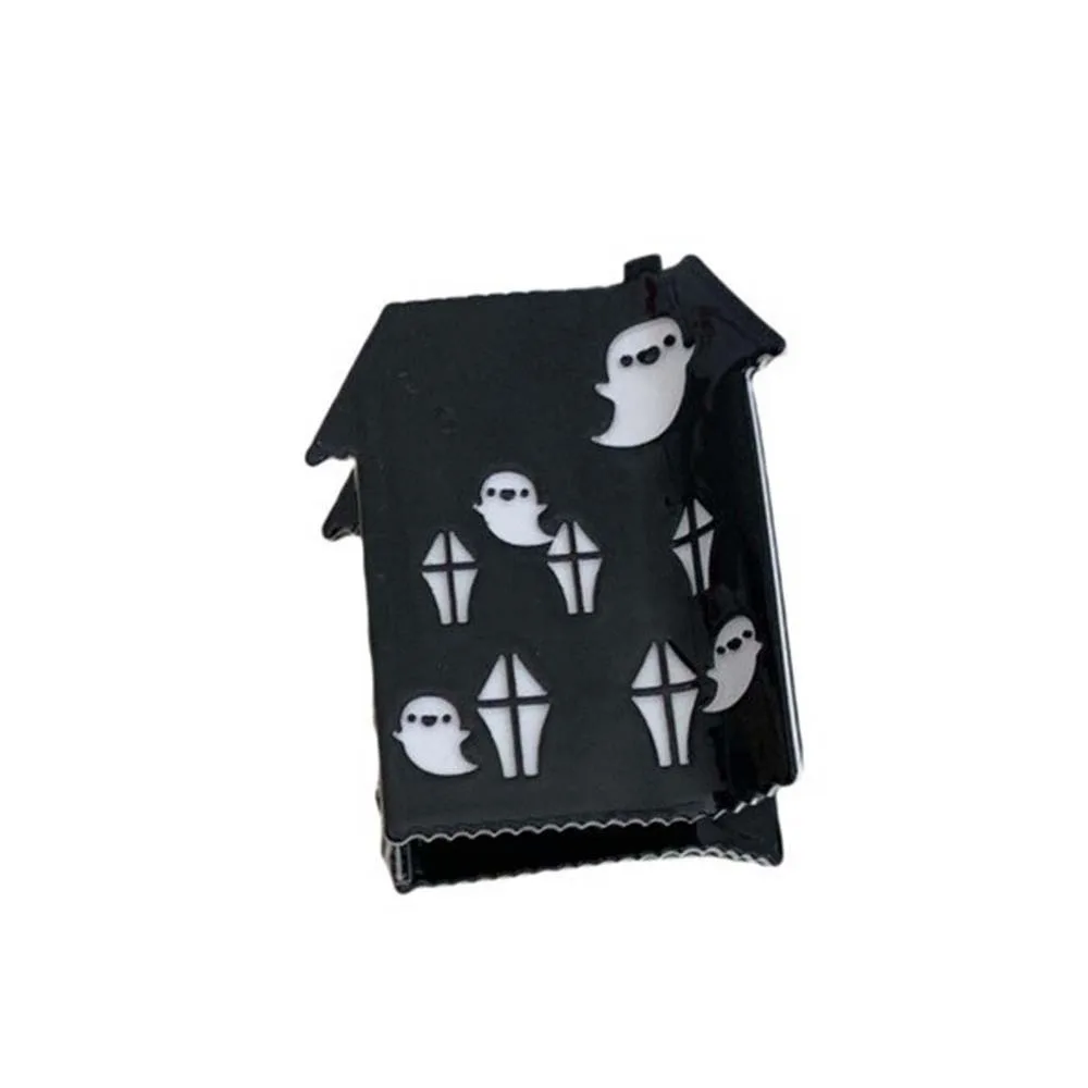 

Hair Accessories Funny Halloween Shark Clip Waterproof Castle Pumpkin Shark Clip Creative Ghost Acetic Acid Hair Claw Women