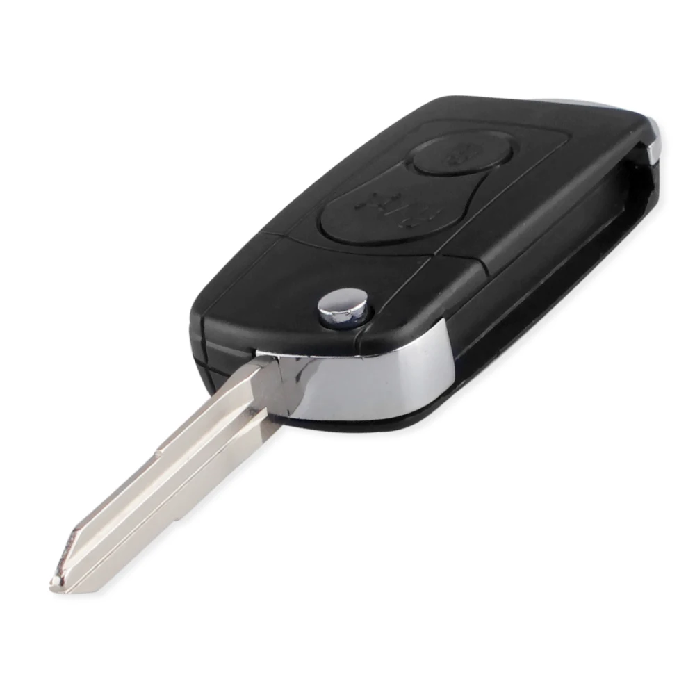 Keyyou ungeschnittene Klinge 2 Knopf modifizierte Flip Auto Remote Key Shell Anhänger Fall Abdeckung für Ssangyong Actyon Suv Kyron Auto Styling