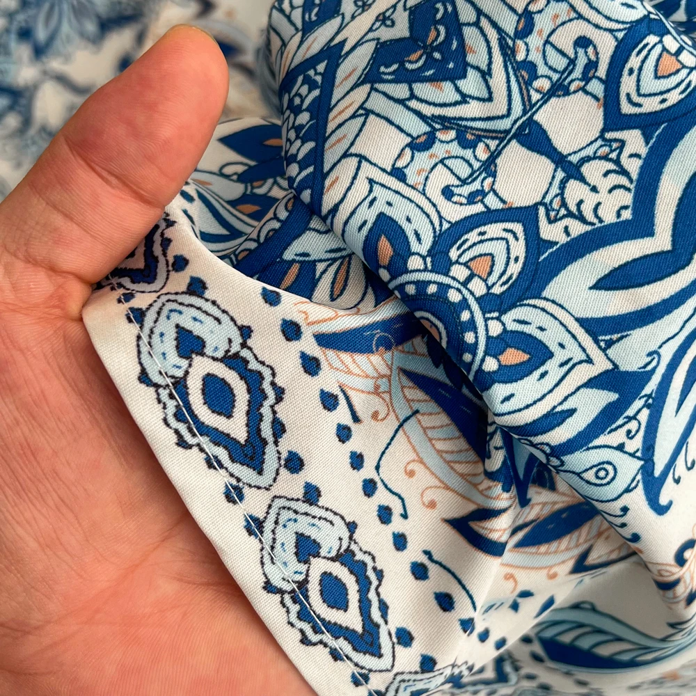 UNI Spring Elegant Women Dress 2025 Fashion Puff Sleeve V Neck Boho Print Dress Vintage Belt Loose Party Dresses Femme Vestidos