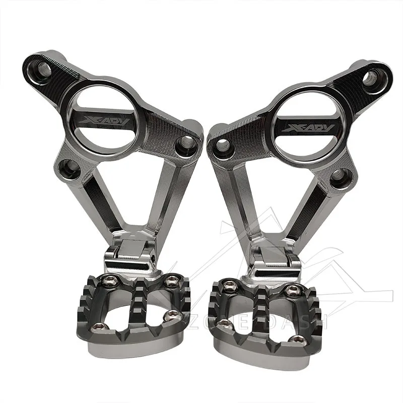 For HONDA XADV X-adv 750 XADV750 2018 2019 2020 Motorcycle Aluminum Alloy Rear Pedal Foot Stand Folding Footrests Passenger Foot