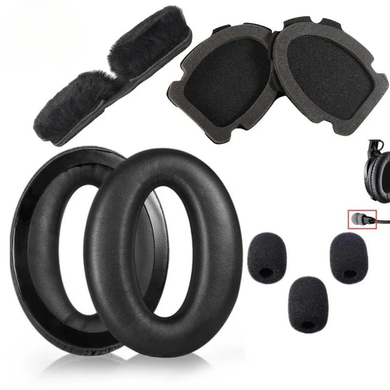 Ear Pads Cushions Earmuff Headband Mic Cover Repair Parts For Bose Aviation Headset X A10 A20 Pilot Headphones Soft Ear Cushion