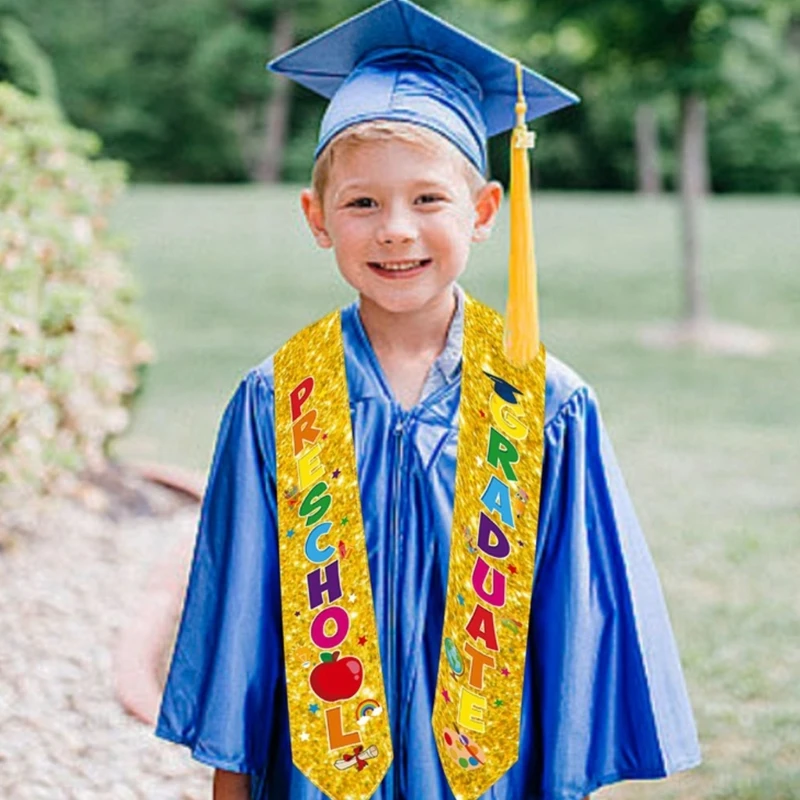 2026 New Preschool Graduation Sash With Colorful Designs For Kindergarten Ceremony