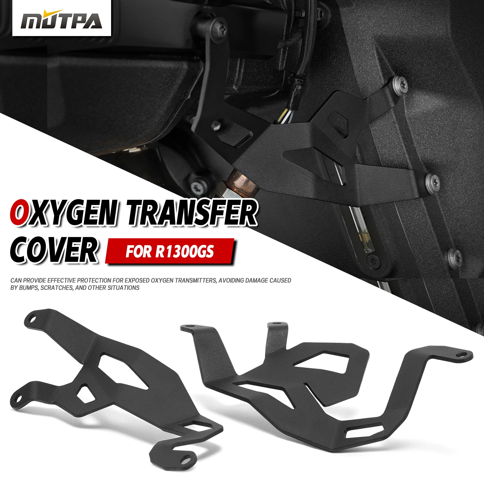 For BMW R1300GS R1300 GS 2023-2026 Sensor Guard Protector Cover Motorcycle R1300GS Engine Lambda Probe Protection Grill Cover