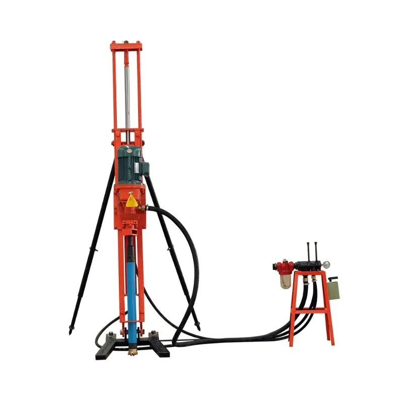 Powerful Dth Drilling Rigs for Rock Rotary Drilling Machines Mini Quarry Aluminum Rock Hand Water Borehole Dth Drill Rig Machine