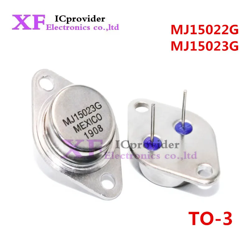 جديد الأصلي 5 قطعة-10 قطعة = 5 زوج MJ15022G MJ15023G MJ15022 MJ15023 TO-3 الذهب مختومة عالية الطاقة الصمام الثلاثي 16A 250 فولت 250 واط ICprovider