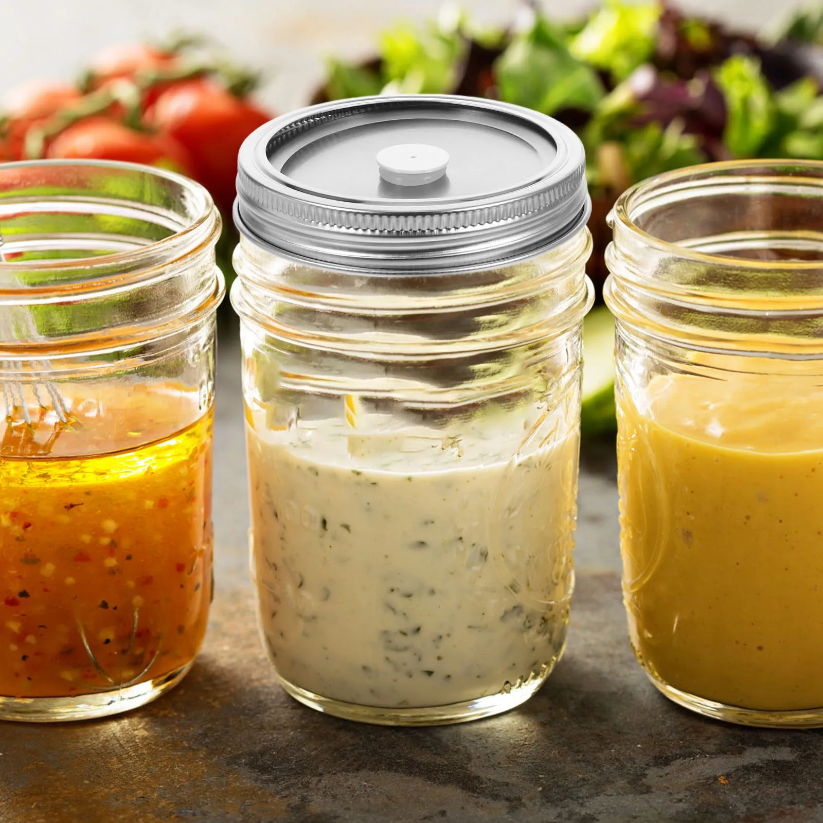 

Jar Vacuum Sealer Kit 304 Stainless Steel Vacuum Seal Lids Mason Jar Food Storage Canning Supplies Pump Canning Supplies