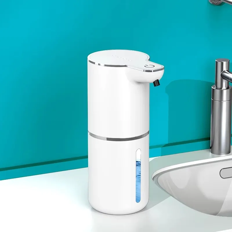 موزع الصابون السائل الرغوي الأوتوماتيكي المثبت على الحائط، موزع مطهر لليدين بشحن USB كهربائي لحمامات الفنادق