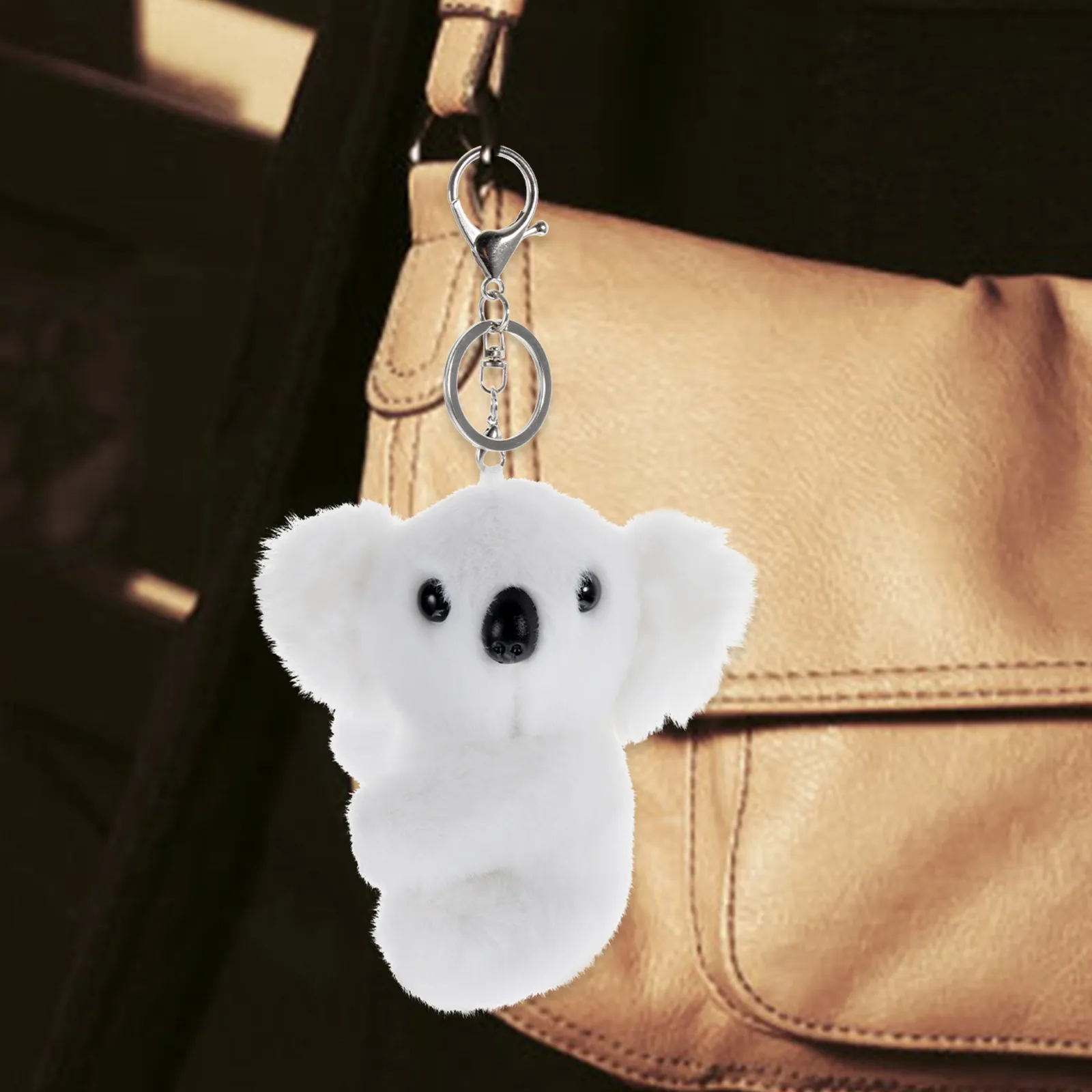

Koala Keychain Cute Decorative Bag Pendant Stuffed Soft Key Ring Accessory for Keys Backpack Car Bag Charm Koala Keychain