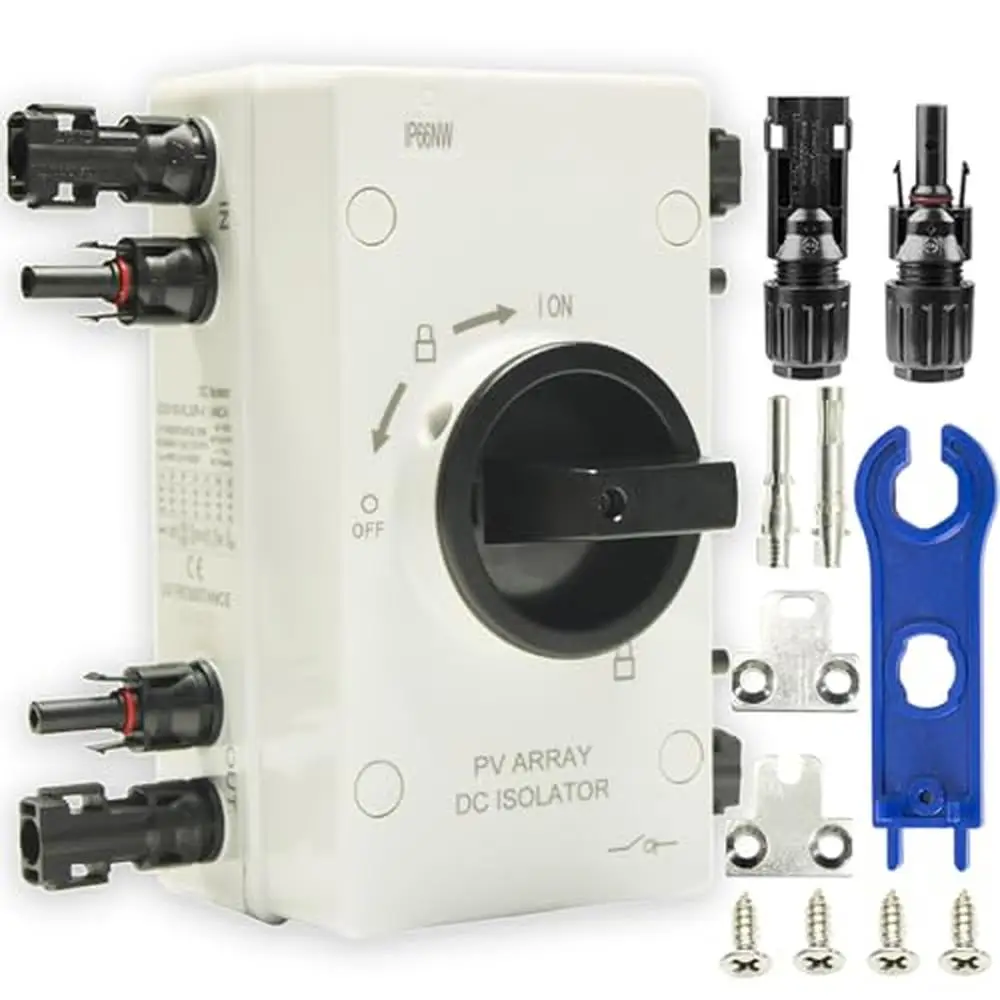 

PV солнечная панель отключения переключатель 64A 1000V IP66 водонепроницаемый комбайнер коробка с солнечным разъемом комплект энергосберегающая Солнечная PV DC